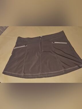 Title Nine Mini Skort in Charcoal Gray 15" Long